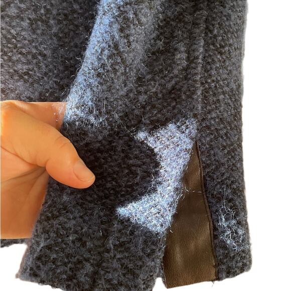 AG Adriano Goldschmied Wool Knit Jacket Med Blue and Black Blazer Office Career - Picture 9 of 12